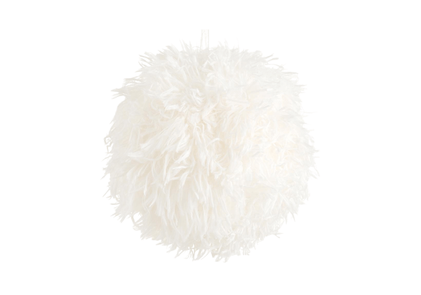 Esfera de Peluche Blanco 13 cm