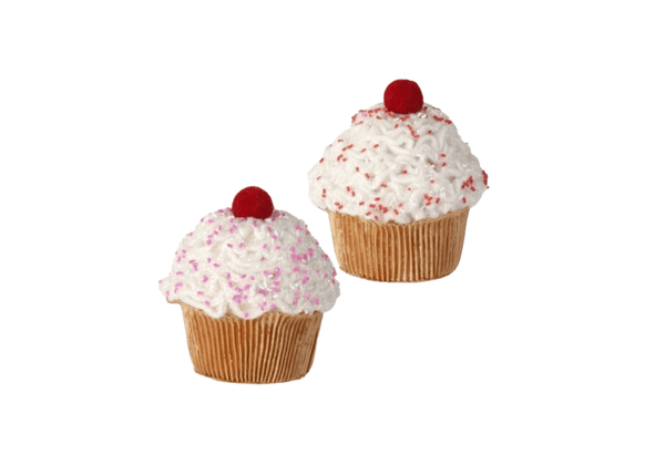 Cupcake con Sparkles Rojas