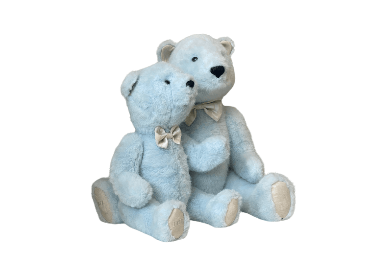 Oso Polar de Peluche Sentado-Celeste