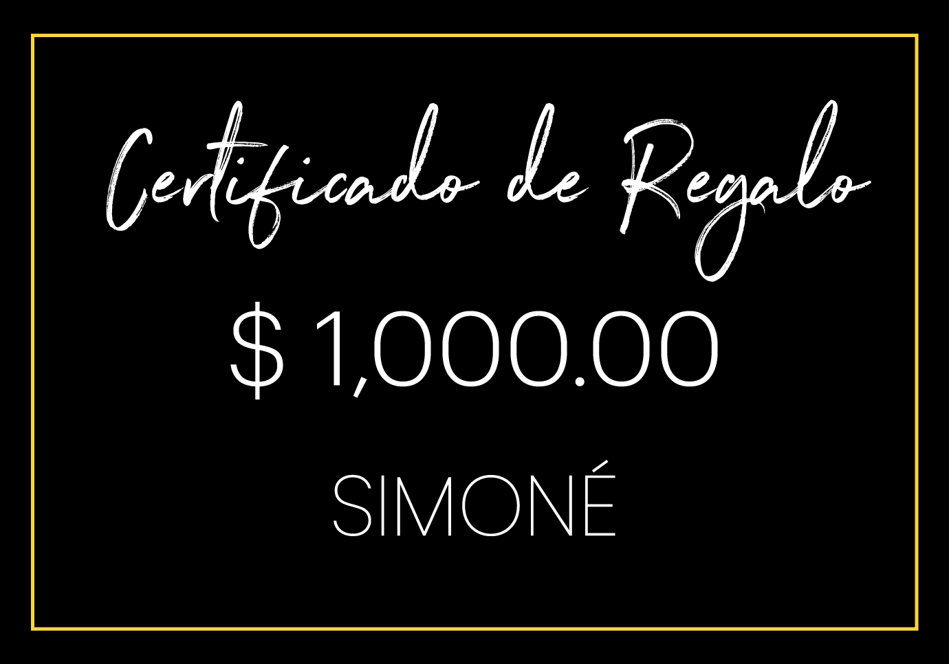 Simoné Gift Card