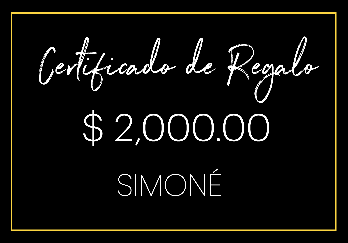 Simoné Gift Card