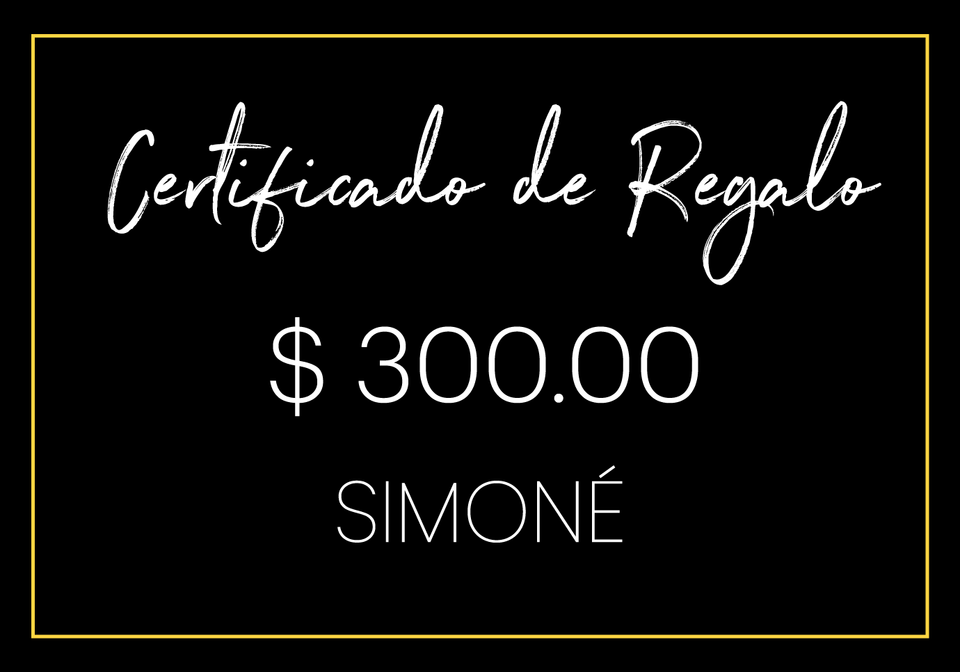 Simoné Gift Card